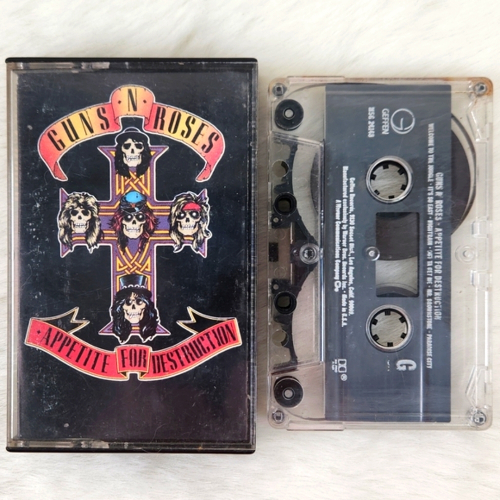 Guns 'N Roses Appetite For Destruction (1987)  Long Inlay (M5G24148) Cassette